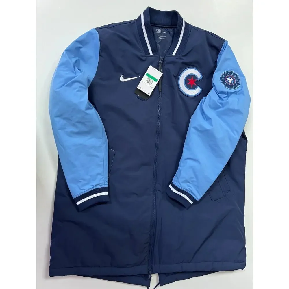 Nike Chicago Cubs Authentic Collection City Connect Dugout Jacket Men's Size XL